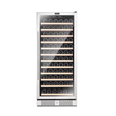 Empava Single Zone 23.4'' 127 Bottle Wine Refrigerator with Reversible Door