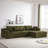 Boneless Modern Upholstered Sectional Sofa With 6 Pillows, No assembly required-2145291312-2129649635-2134752906