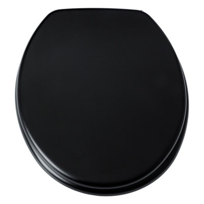 Hampton Oak MDF Toilet Seat SS Hinge