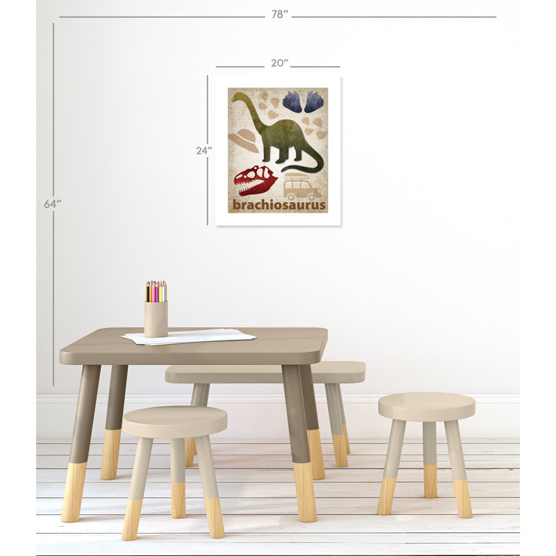 Adhésif décoratif dinosaures-03 ', H 24 po x l 20 po x P 1 po, Papier