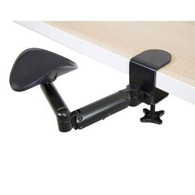 Mount-It! Height Adjustable Computer Arm Rest for Desk, Full Motion Elbow Support with Clamp-On Base