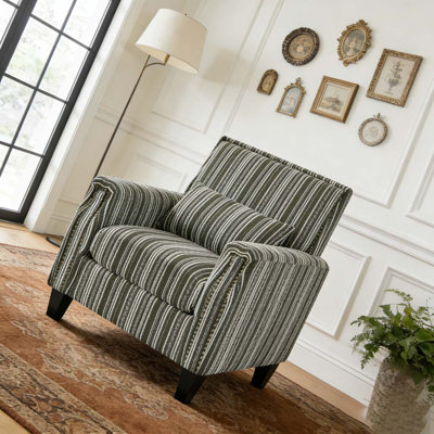 Chaise d'appoint moderne avec accoudoirs, fauteuil rembourré confortable