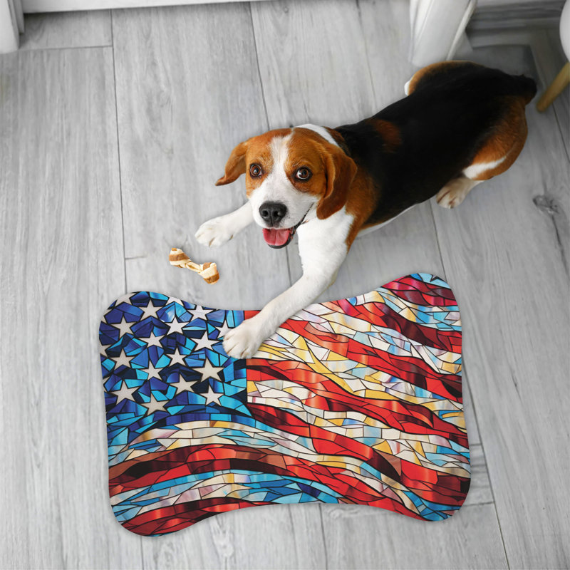 Patriotic Patterns - Tapis d'alimentation en os 1 pièce