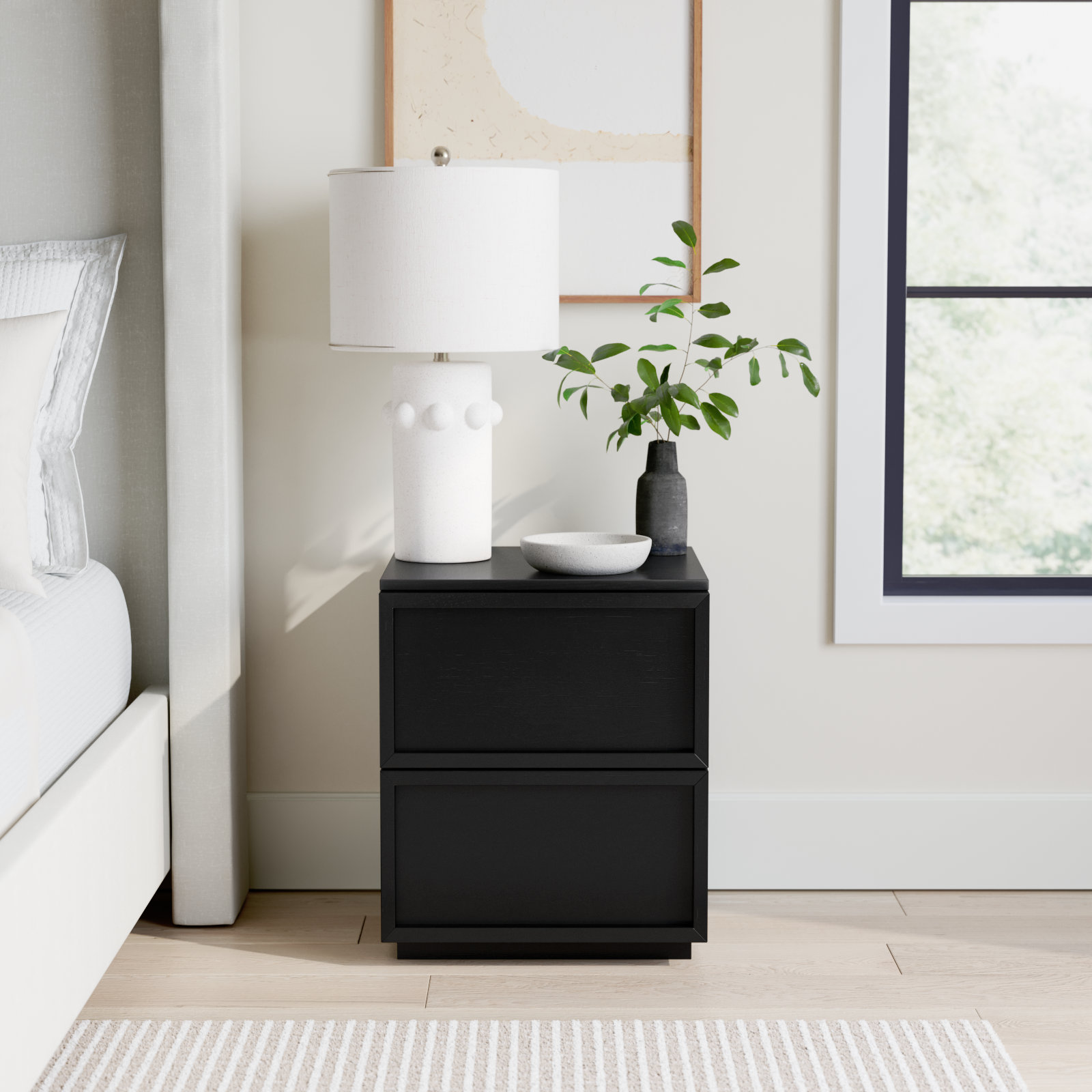 Hudson Nightstand, Black