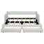 Lit de jour simple tapissier très grand avec deux tiroirs, beige-1295600168
