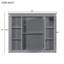 Armoire de rangement murale de 35 po x 28 po avec miroir, design moderne et tablettes réglables pour une organisation efficace-104115492