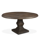 Annacarolina Round Solid Wood Dining Table