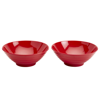 INFUSE 2-Piece Melamine Nesting Ramen Bowl Set