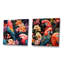 Parrot Haven - motif tropical - ensemble de 2 collages carrés tropicaux-101865276-101865274