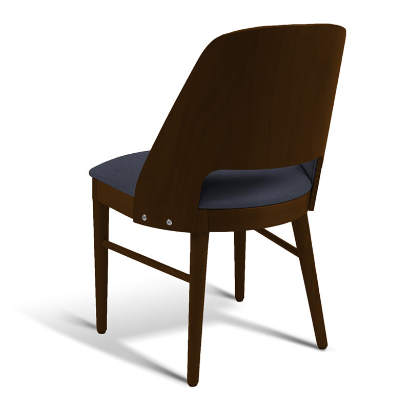 53 Side Chair, Blue/Brown