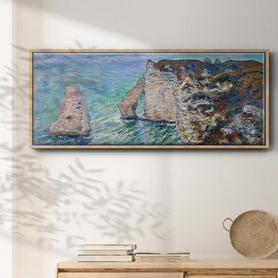 The Rock Needle and the Porte d'Aval, 1886 q - Framed Canvas