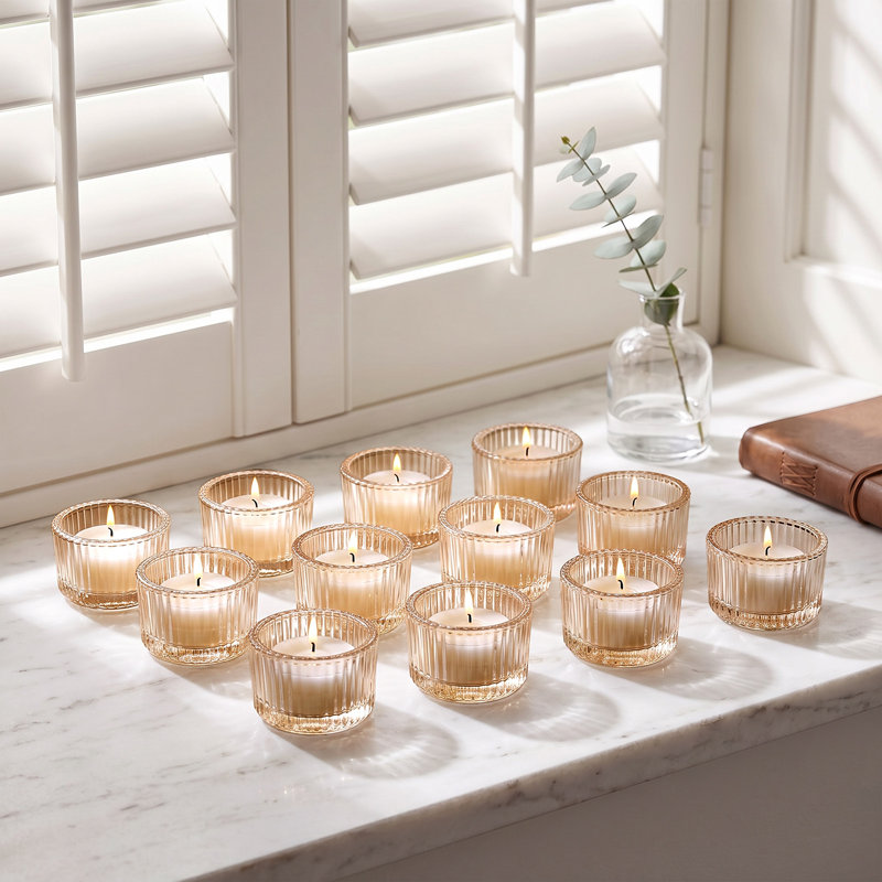 Soda-Lime Glass Candelabra, Amber