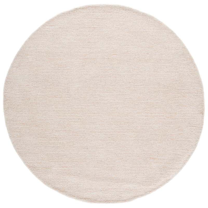 Abstract Hand Tufted Performance Abstract Indoor Rug, Round 6'