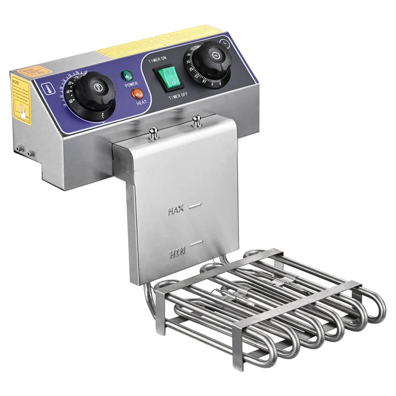 Minuterie de vidange à friteuse électrique en acier inoxydable de 2 litres Yescom