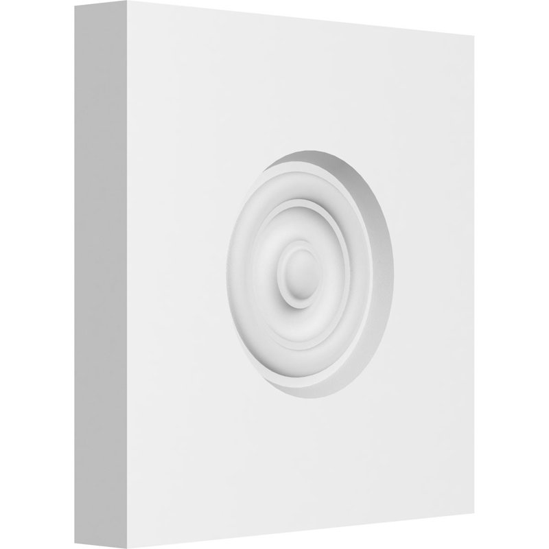 Standard Sedgwick Bullseye Rosette with Square Edge, 7" H x 7" W x 1" D
