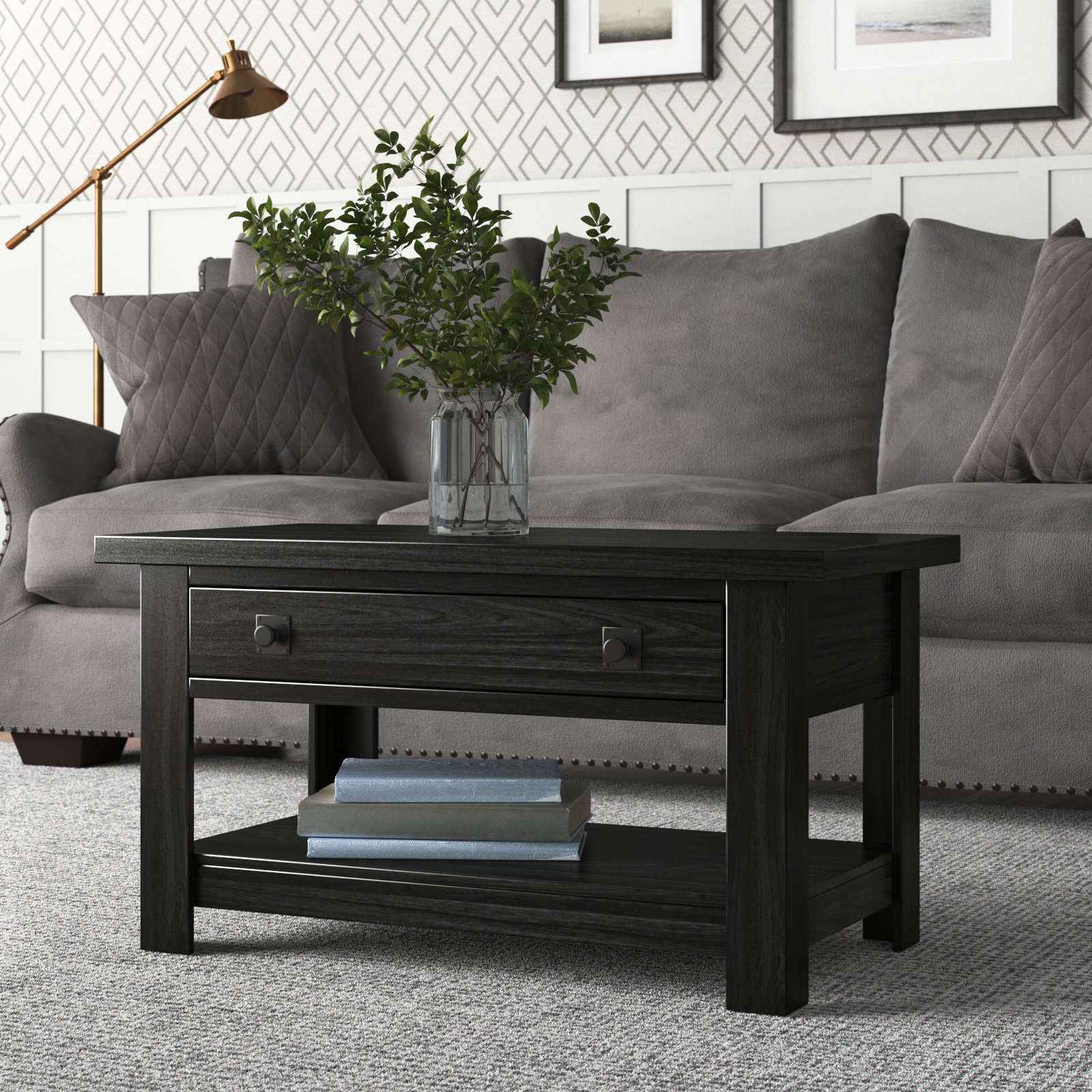 Laurel Foundry Modern Farmhouse Braintree Lift Top 4 Legs Coffee Table ...