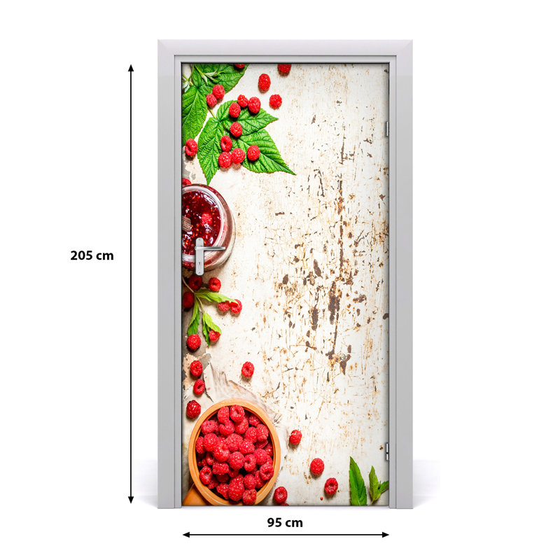 Raspberry Jam Door Decal, 205cm H x 95cm W