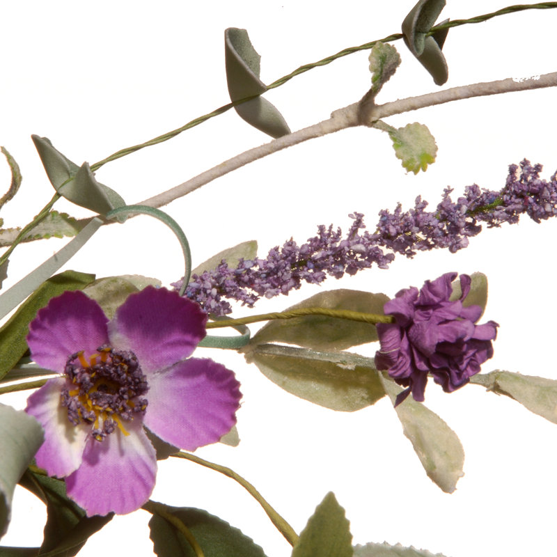Couronne de marguerite mauve 20 po The Holiday Aisle®