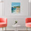 «Island Getaway II Abstract Beach Hills Coastal Blue», impression sur cadre photo-73267299-73267300