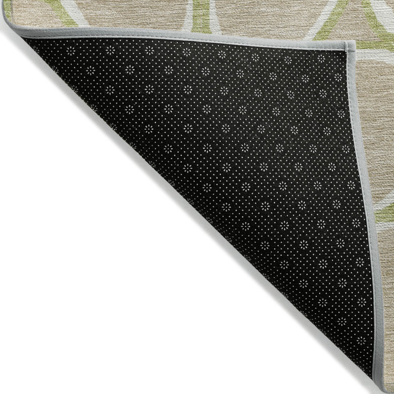Elantra Tan Washable Indoor-Outdoor Rug - , 10' x 14'