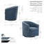 Anaelisa Swivel Fabric Barrel Accent Chair-597324666