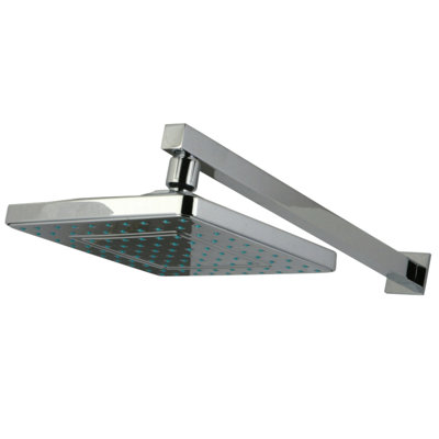 Kingston Brass Shower Scape 8-Inch Square Raindrop ABS Shower Head with 15-3/4-Inch Shower Arm