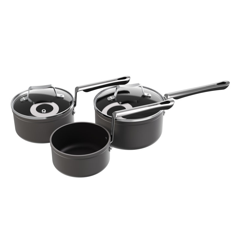 Commichef  3-Piece Cookware Set, Black