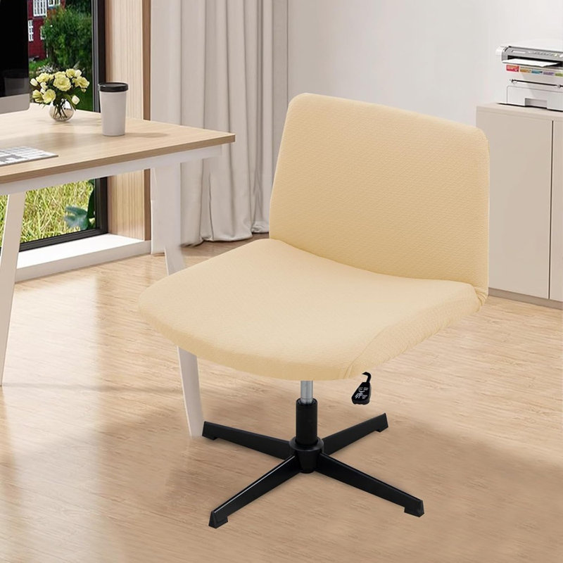 Housse pour fauteuil de bureau Livego, Polyester beige