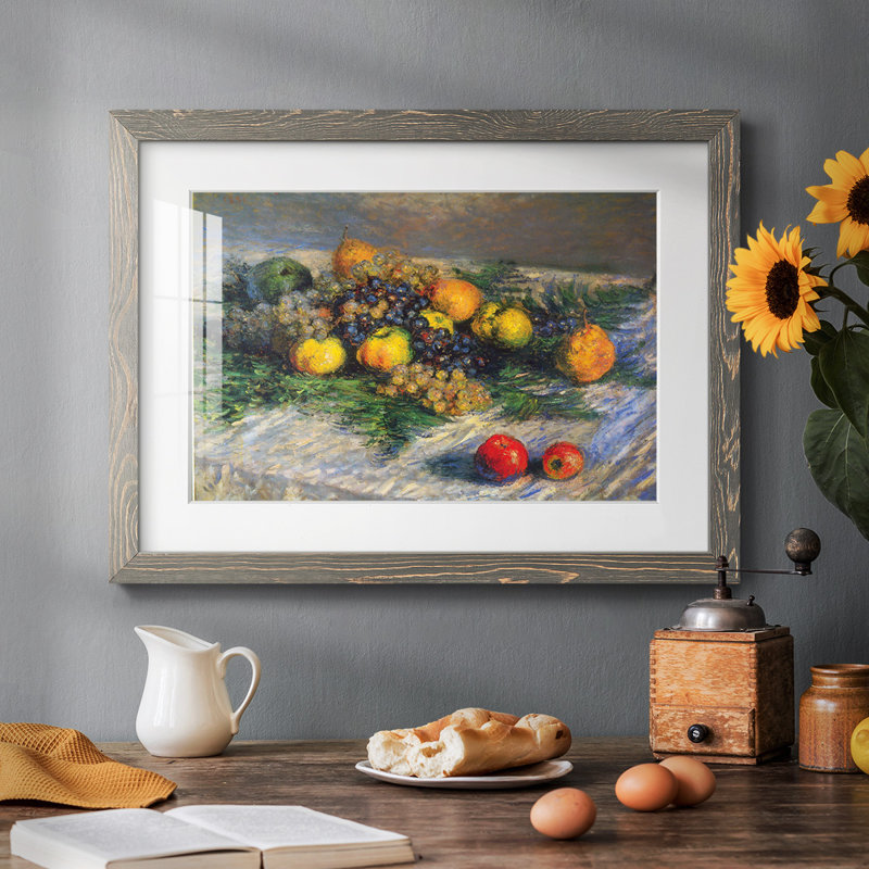 Nature morte par Monet, Gris, H 22 po x l 32 po x P 1,5 po