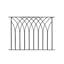 Artondale Metal Garden Fence Panel 81cm H x 113cm W