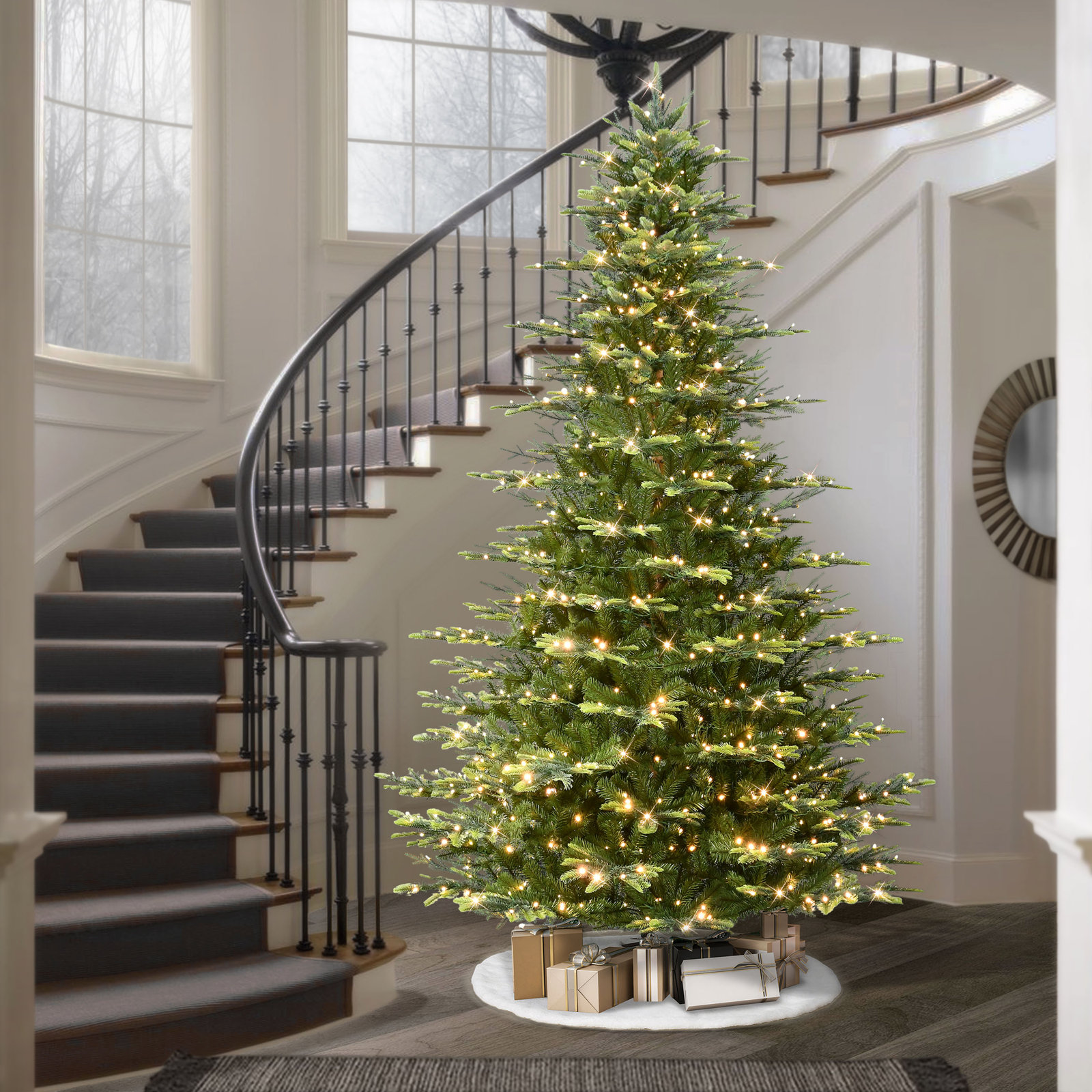 9 Ft. Pre-Lit Aspen Fir Artificial Tree