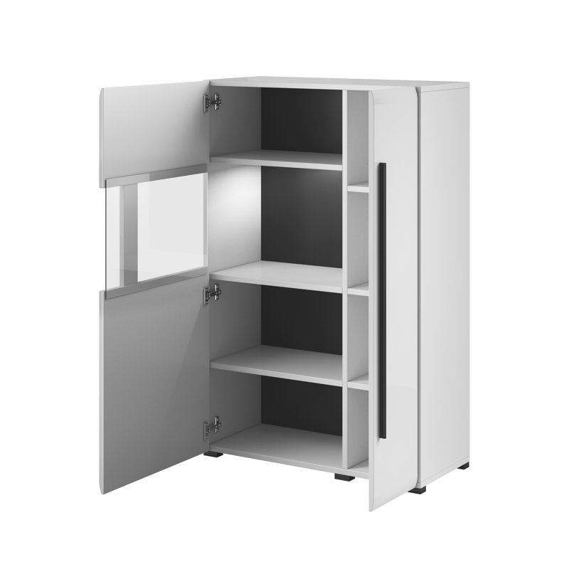 Aimes 90cm Sideboard, White Glossy