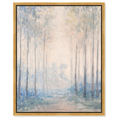 Toile grise indigo Serenity par Art Remedy