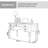 Solid wood with drawers writing desk-786264128
