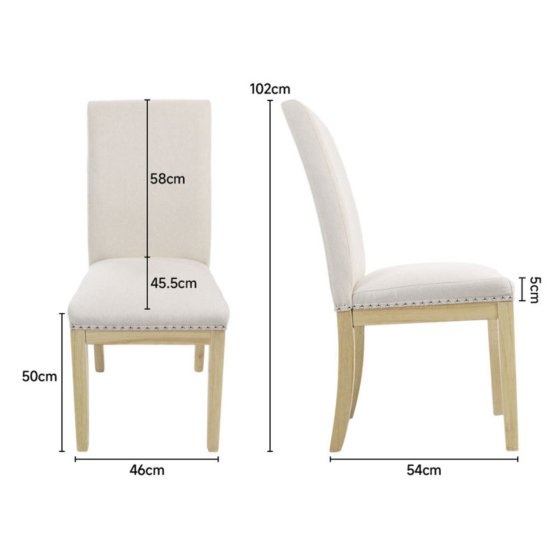 Lawhon 58cm H Plastic Upholstered Side Chair in Beige
