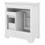 Meuble-lavabo de 30 pouces avec comptoir de lavabo, armoire avec porte et 2 tiroirs, panneau de fibres à densité moyenne et fabrication en bois massif