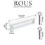 ROUS Hardware Mid-Century Modern Cabinet Handle 1-Count-754302858-754302900