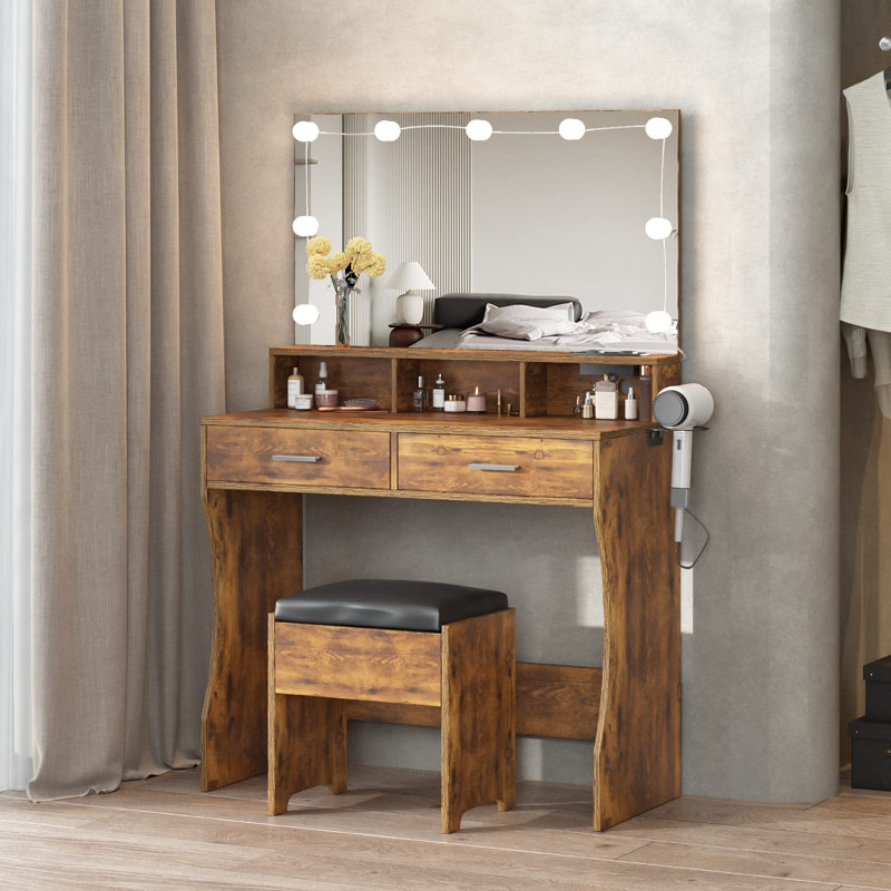 Coiffeuse Greber, Brun
