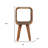 16" Oak Solid Wood Nightstand