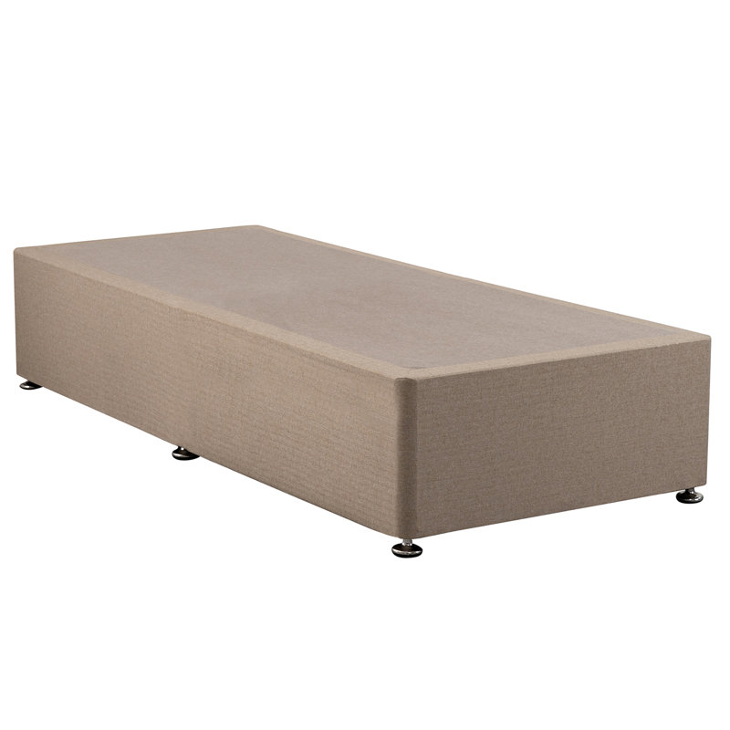 Kaliope Bed, Small Double (4'), Non Storage Divan Base, Tweed Natural