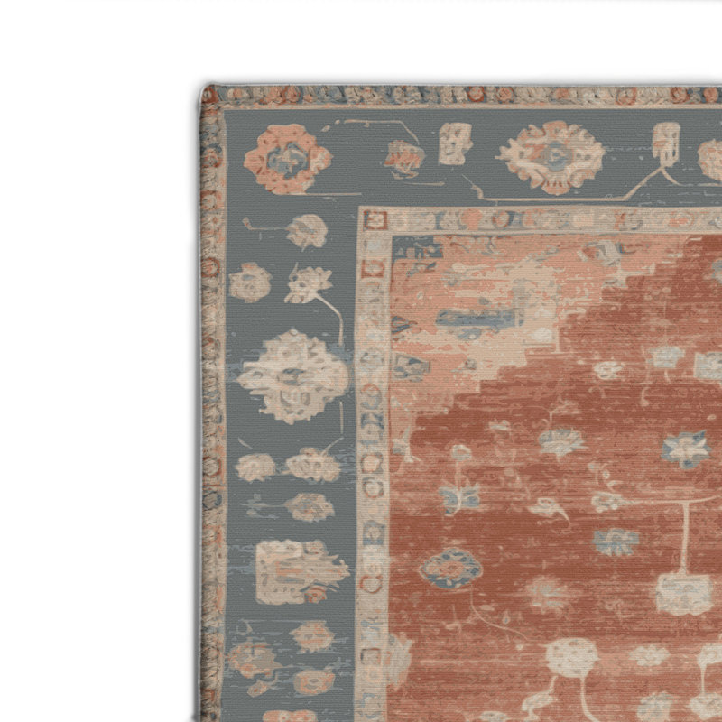 Tapis intérieur et extérieur brun Overdyed, Rectangulaire 2 pi x 3 pi