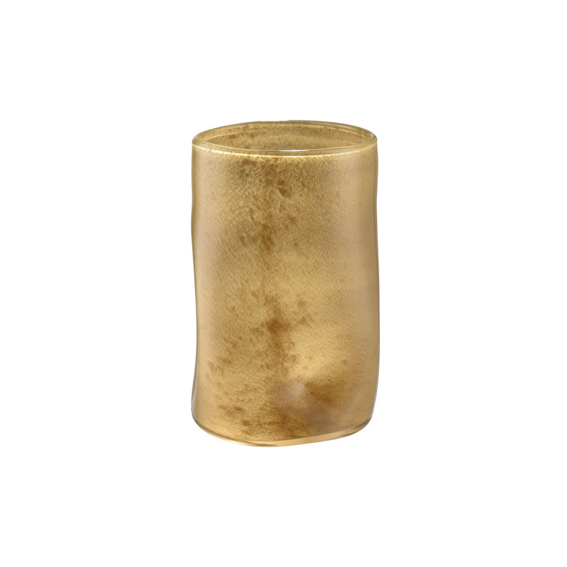 Alina Vase - Large, 10.25" H x 6.5" W x 6" D, Yellow