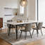 Stone Top Metal Base Dining Table