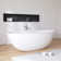 65" x 30" Freestanding Tub  Solid Surface Stone Resin Soaking Bathtub