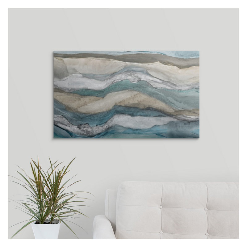 «Funkley Waves» par Pi Studio - impression, H 37 po x l 60 po x p 1,5 po, Toile