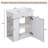 21.65 "Modern Hanging Bathroom Dressing Table with Ceramic Top
