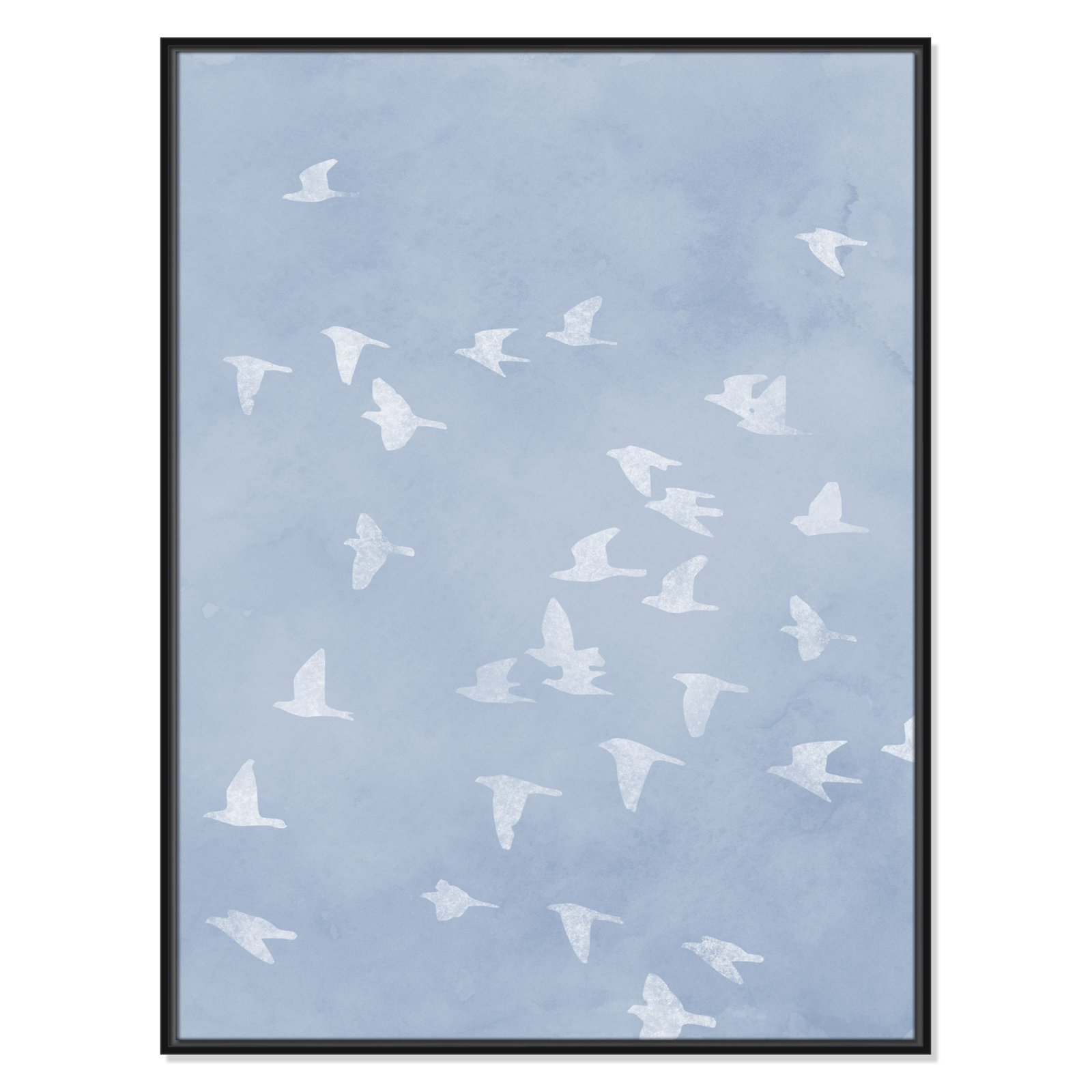 Flying Friends Print by Marcus Prime, 31.5'' W x 41.5'' H, Black Floater