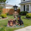 Statue jardinière Rottweiler