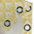 Yellow White Grommet Curtain Decorative 2-Panel Window Drapes, 50"x72", Earth Yellow White-2029558220