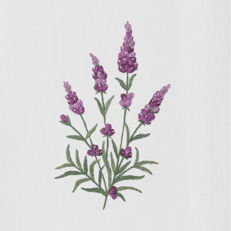 Lavender Botanical Towel